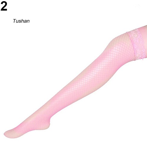 TUSH Women's Sexy Floral Lace Top See Through Nightclub Thigh High Fishnet Stockings | BigBuy360 - bigbuy360.vn