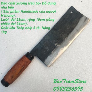 Dao chặt xương 1kg sản phẩm Handmade của người Hmong Bắc Hà Lào Cai chuyên dùng để chặt các loại xương to, xương cứng