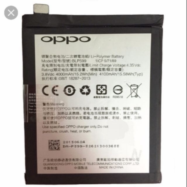 Pin thay OPPO BLP-559 cho máy R7 Plus xịn mới 100% 4100mAh có bảo hành