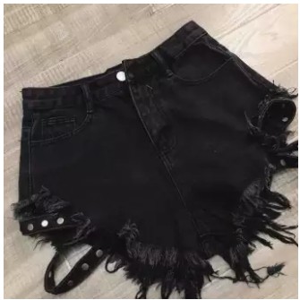 Quần Short KaKi Phối 2 Dây Lỗ Bên Hông Sexy Kiểu Dáng Cá Tính Thời Trang