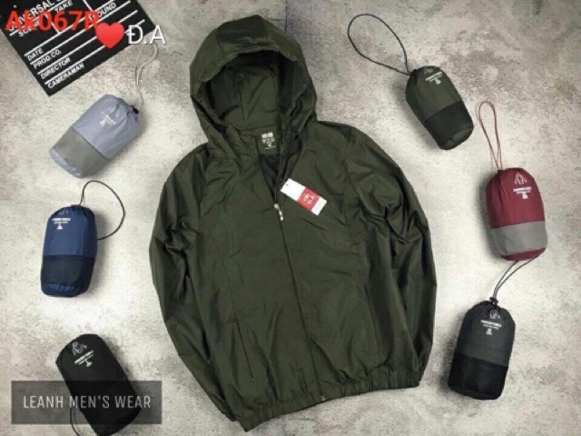 (Hình Thật) Áo Gió 2 Chống Nước, Chống Nắng, Cho Cả Nam