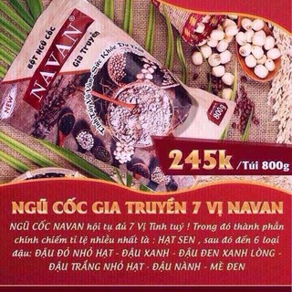 [Sẵn] Bột ngũ cốc navan 7 vị 800g