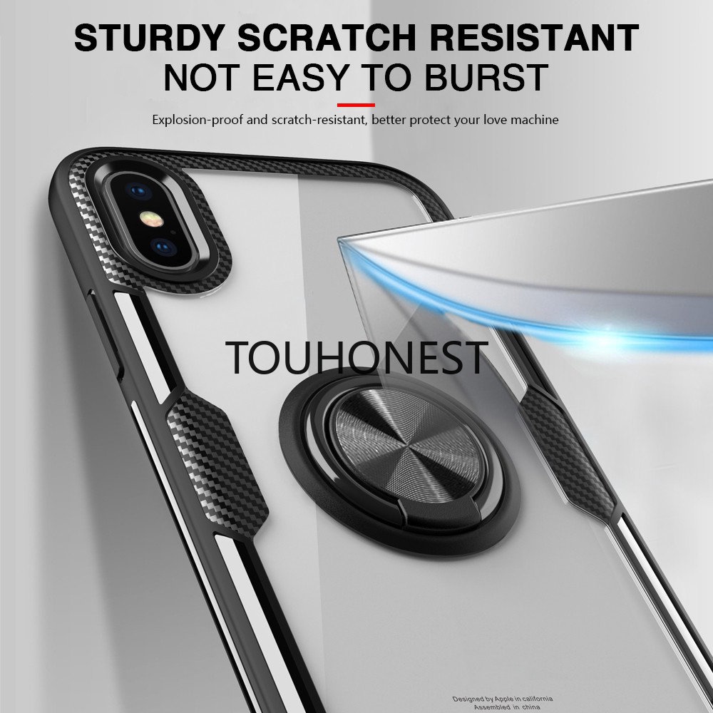 Ốp Điện Thoại Có Nhẫn Xỏ Ngón Tay Cho iphone XS Max XS XR X 6 6S 7 8 Plus SE 2020 SE 3 11 Pro Max 12 Pro