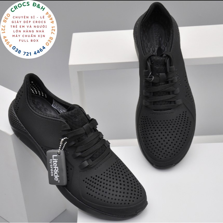 Giày dép crocs - giày nhựa crocs literide pacer cho cả nam và nữ, chống thấm nước, chống trơn trượt, chống hôi chân, xịn