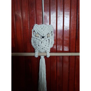 cú mèo macarame handmade