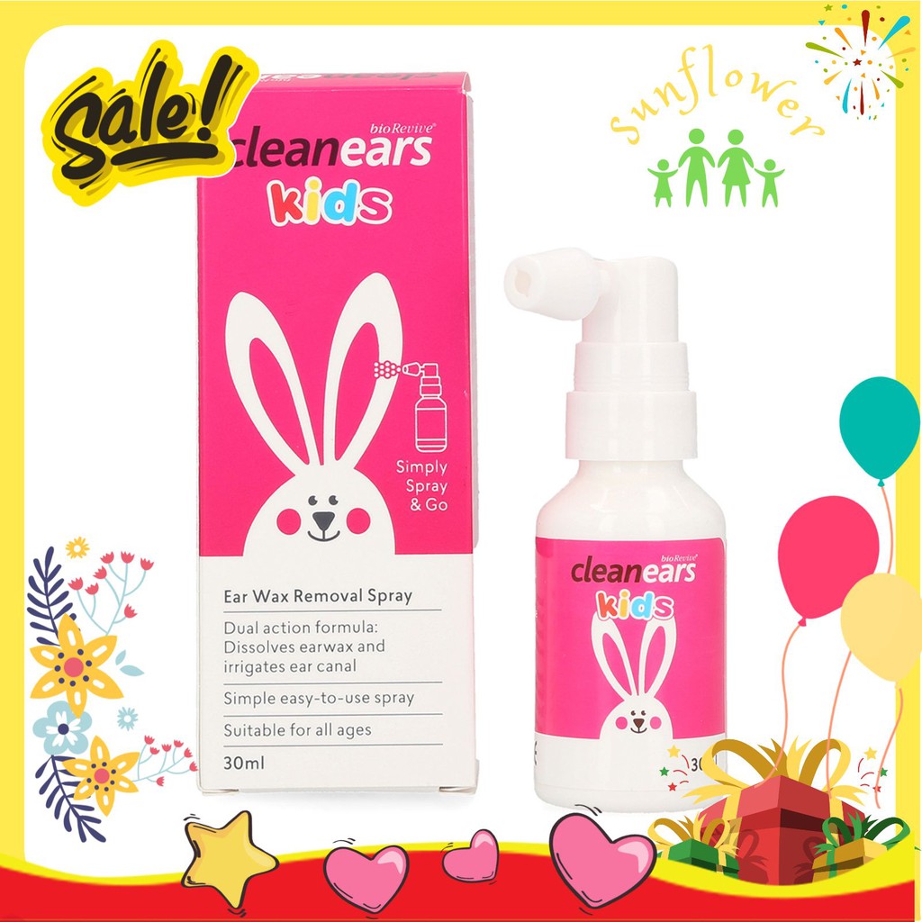 Xịt tan ráy tai Cleanears Kid 30ml