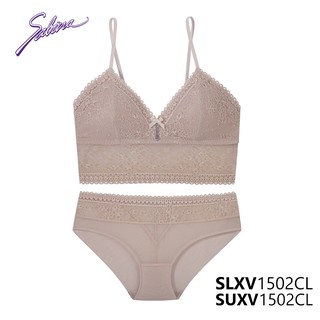 Combo Áo Lót Ren Quyến Rũ Mút Lót Kèm Rời Không Gọng Và Quần Đồng Bộ Màu Da Gorgeous By Sabina SLXV1502CL+SUXV1502CL