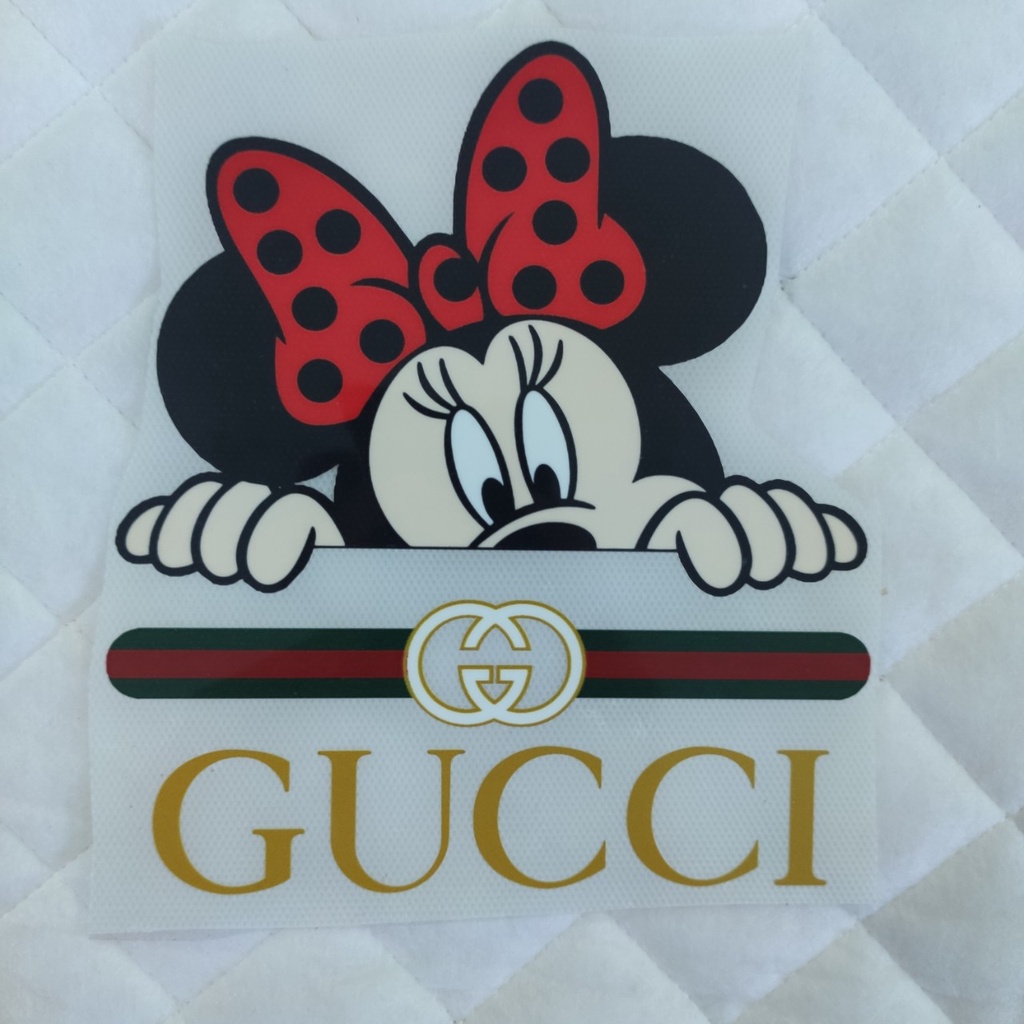 Hình dán nhiệt đủ size - chuột Minnie