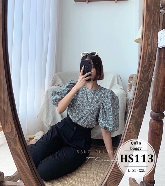 Quần tây bigsize nữ lưng cao bèo - Form quần rộng chất vải không giãn - Thời trang công sở HS113 - Size 55-90kg L XL XXL