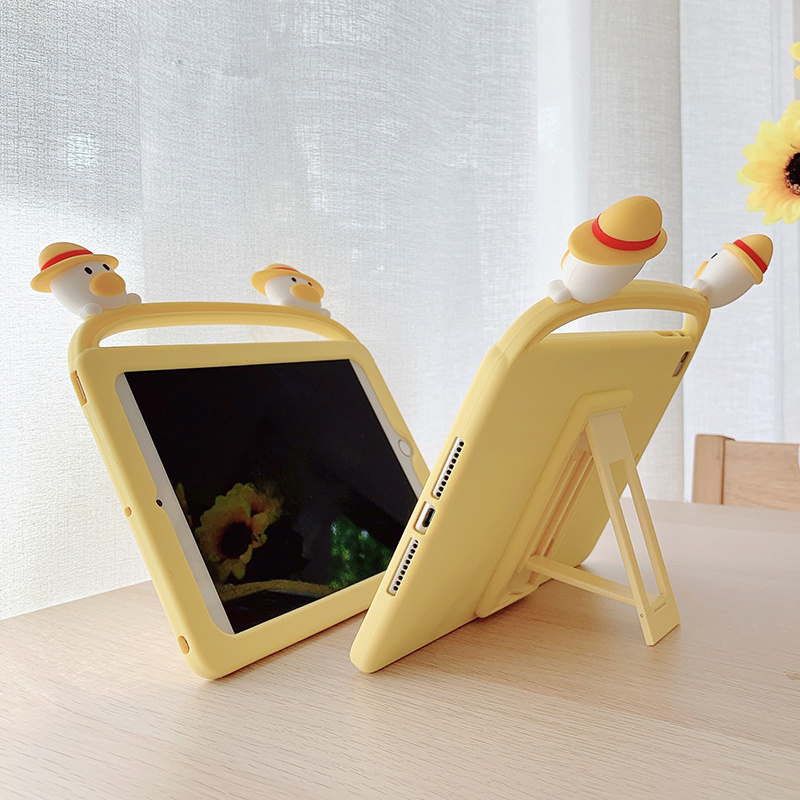 Ốp silicon Họa Tiết Hình Chú Vịt Dễ Thương Cho Ipad 9.7 2018 2017 10.2 7th Pro 9.7 10.5 Air 1 2 3 | BigBuy360 - bigbuy360.vn