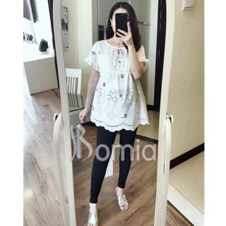 Áo bầu thời trang công sở chất thô mát mùa hè