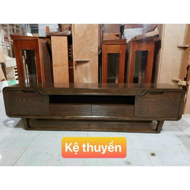 kệ tivi gỗ tự nhiên