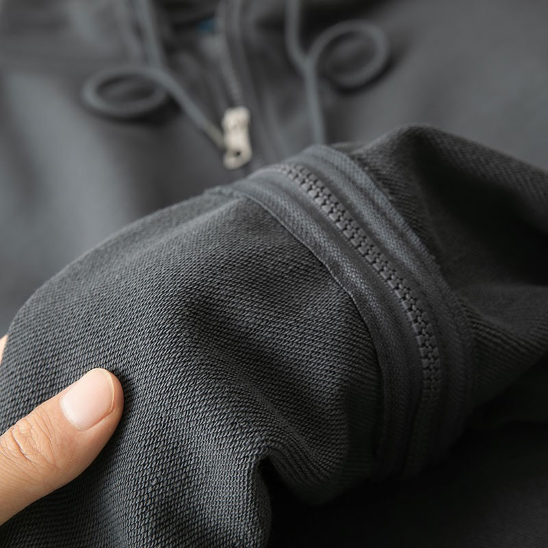 310G Hoodie 100% Cotton Cao Cấp Màu Xám Đen - Form Unisex Định Lượng 310gsm - Áo Hoodie Dầy Dặn Cho Nam Nữ Mùa Đông 2022