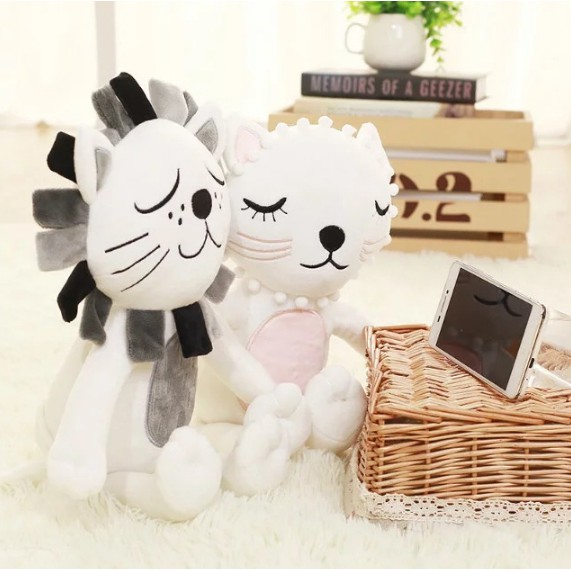 Đồ chơi bằng bông mềm mại cao cấp hình mèo (kích thước lớn)