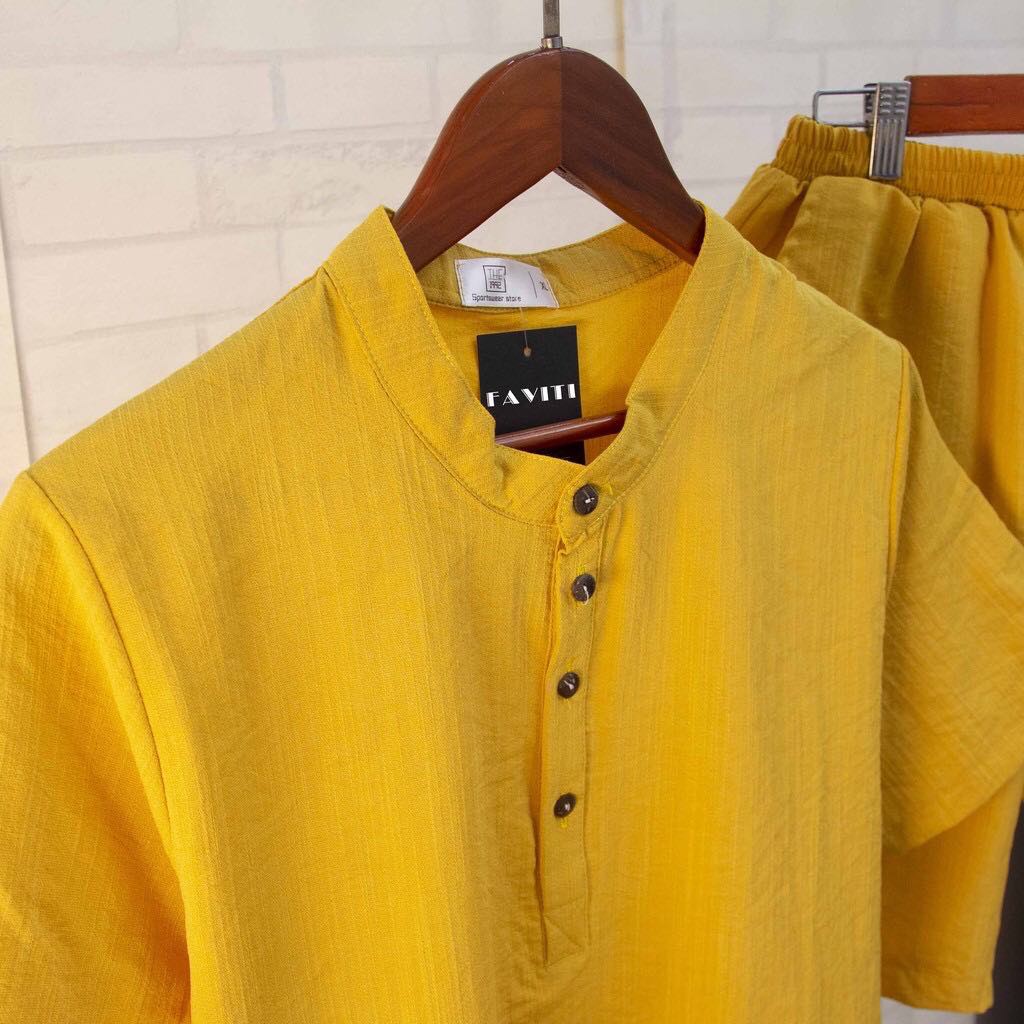 Quần áo đũi nam chất vải đũi thái loại dày đẹp hàng hot trend / SAVAR-BD33(CAM KẾT HÀNG ĐẸP)