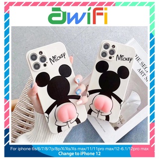 [ Xả ] Ốp lưng iphone cạnh vuông mic.key đào bóp 6/6plus/6s/6splus/7/7plus/8/8plus/x/xs/11/12/pro/max/plus/promax-Awifi 