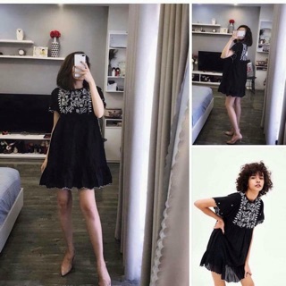 #zara váy thêu