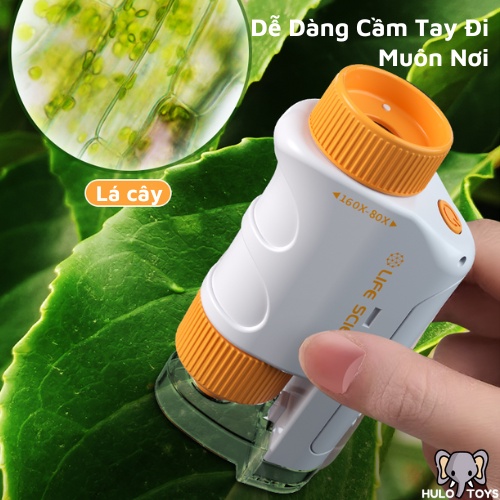 Đồ Chơi Khoa Học Kính Hiển Vi Hulo Toys, Kính Hiển Vi Cầm Tay Cho Bé Thực Hành Nghiên Cứu Khoa Học, Đồ Chơi Giáo Dục