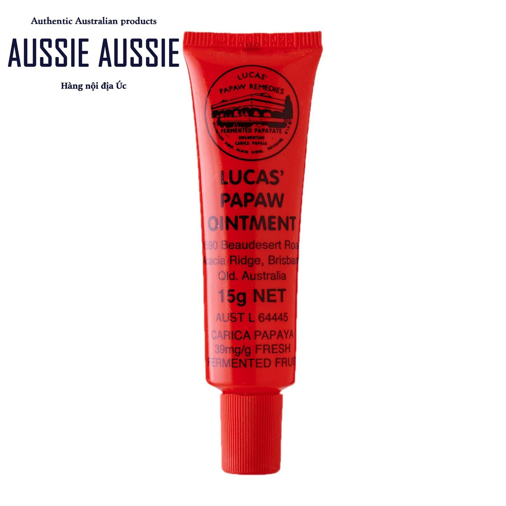 Kem đu đủ đa năng Úc Lucas Papaw Ointment 15g 25g 75g aussie.vn