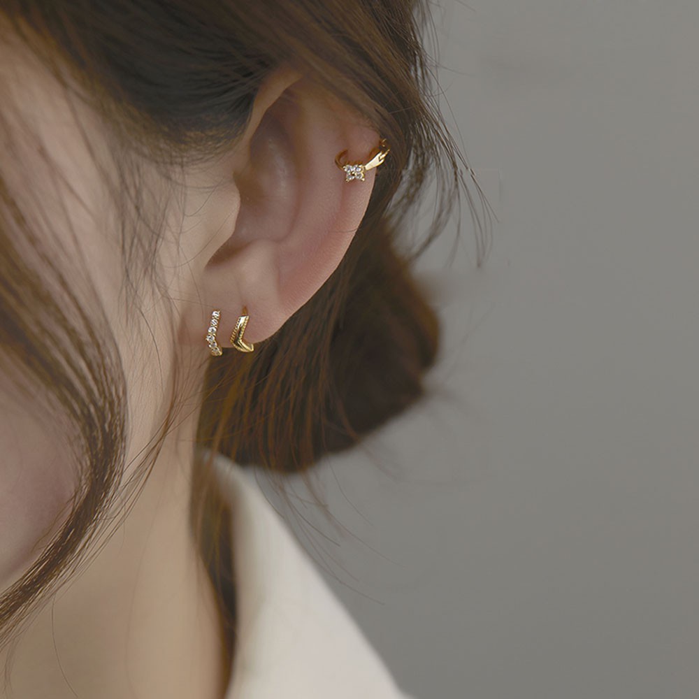 Khuyên Tai Nữ Đính Đá Thời Trang