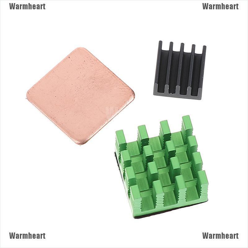 Warmheart 3 Model b aluminum heat sink raspberry pi rpi cooling cpu copper heat sink