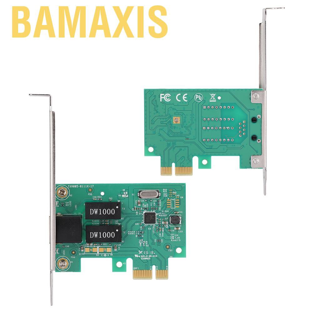 Card Mạng Bamaxis Pci-E 10 / 100 / 1000mbps Cho Realtek 8111e Wt