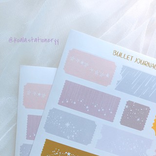 Bullet Journal Sticker - Note trang trí hình vé