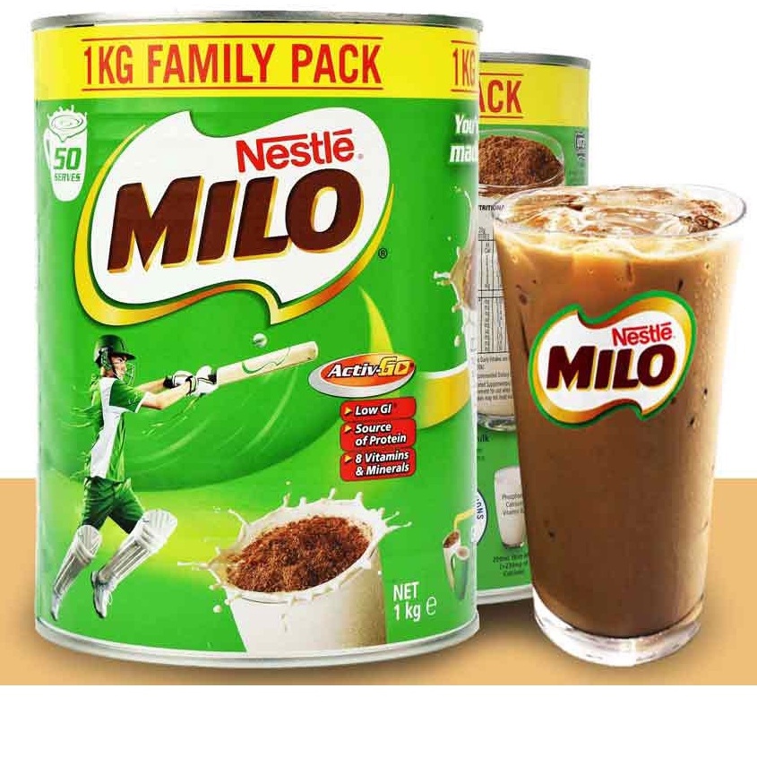 Sữa Nestle Milo Úc 1kg (Hộp thiếc)