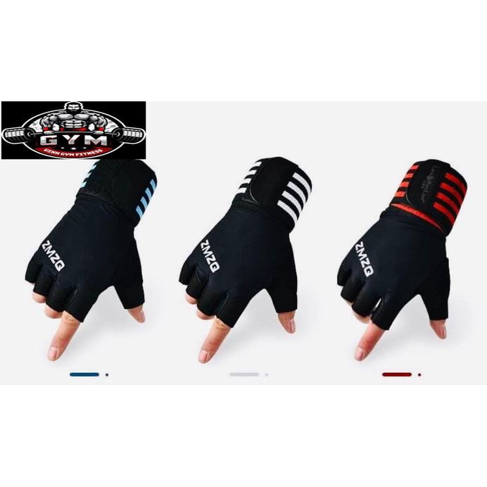 Găng Tay Tập Gym Nam Nữ có quấn cổ tay cao cấp chính hãng tập tạ đi phượt GCT-66