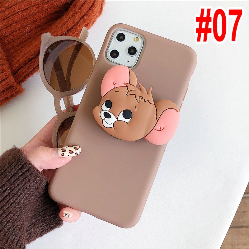 Ốp Lưng Mềm In Hình Tom Và Jerry 3d Cao Cấp Cho Redmi Note 9 9A 9T 8 8A 7 7A 6 Pro 6A 5 5A 4 4A 4X S2 10 Prime Xiaomi Mi A1 A2 A3 Lite 3D Cartoon Cat and Mouse Soft Case Cover+Stand