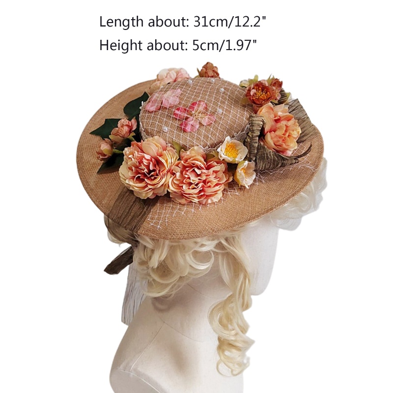 Nón Rộng Vành Đính Hoa Thời Trang Biển Cho Nữ