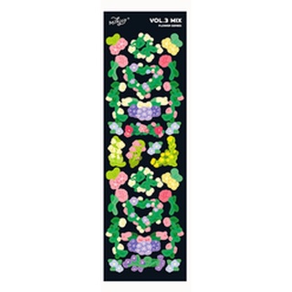 Tấm sticker hoa tulips decor toploader, trang trí