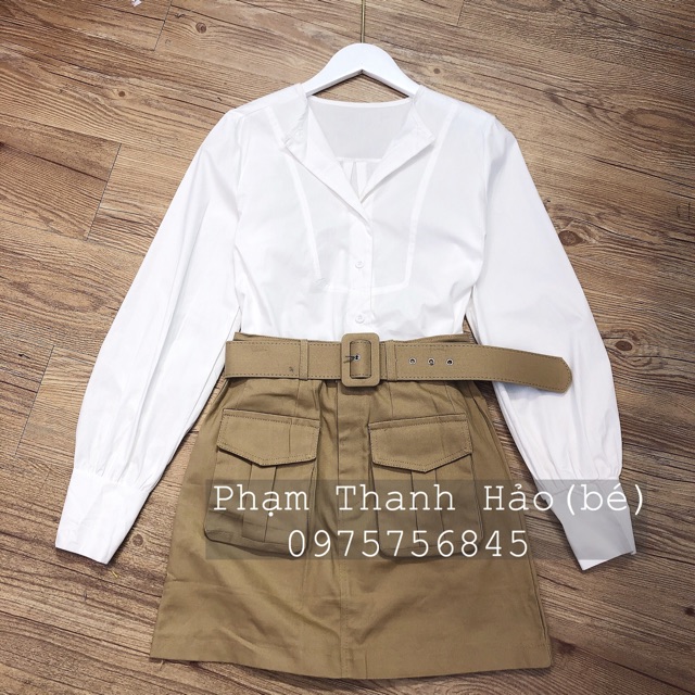 Set bộ chân váy thô