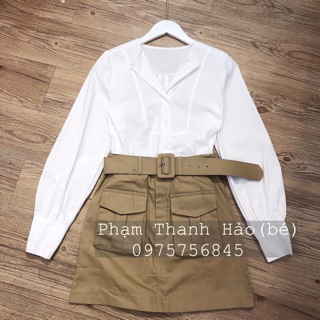 Set bộ chân váy thô