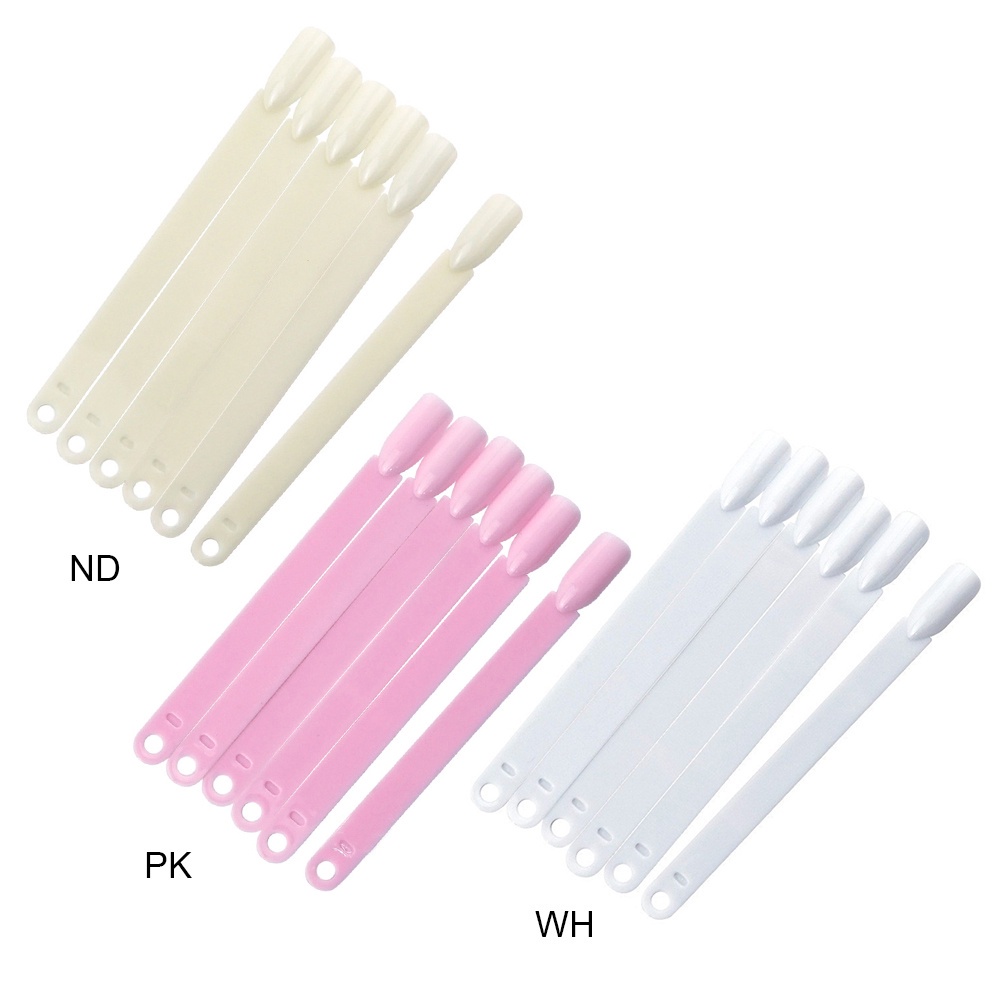 Bộ 50 Thẻ Móng Tay Giả Hình Quạt Bằng Acrylic Trong Suốt JP5