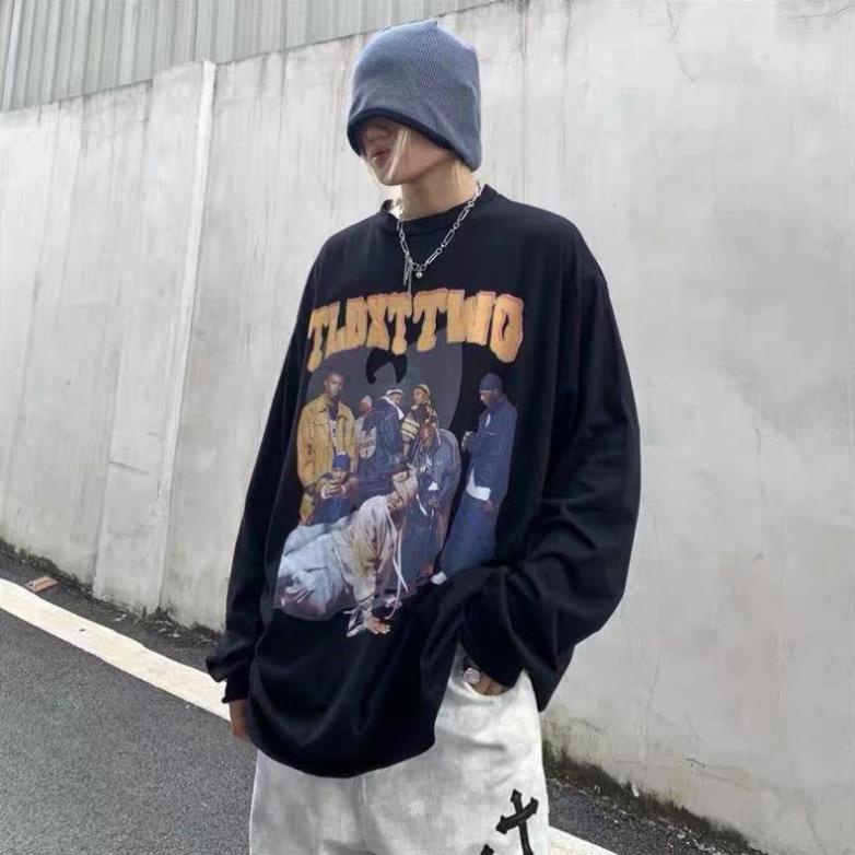 Áo Thun Dài Tay Nam Nữ Form Rộng Nam Nữ Chuẩn Unisex In Hình Ngầu Chất Thun Da Cá Đẹp RÔ STORE TDT01 ! !