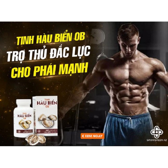 Hàu Biển OB - Bổ thận nam, tăng cường sinh lý nam giới. Giúp bổ thận tráng dương, cải thiện xuất tinh sớm, yếu sinh lý