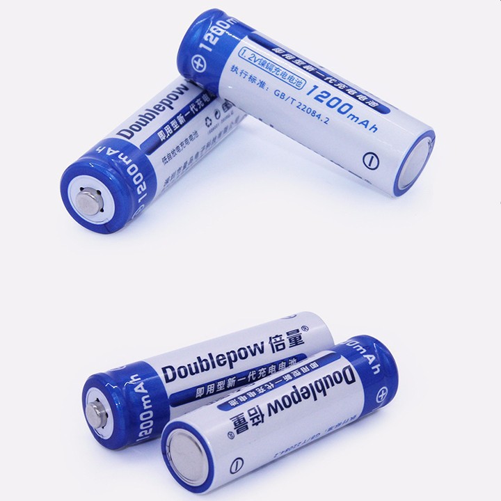 Bộ 4 viên pin tiểu sạc Doublepow AA 1200mAh