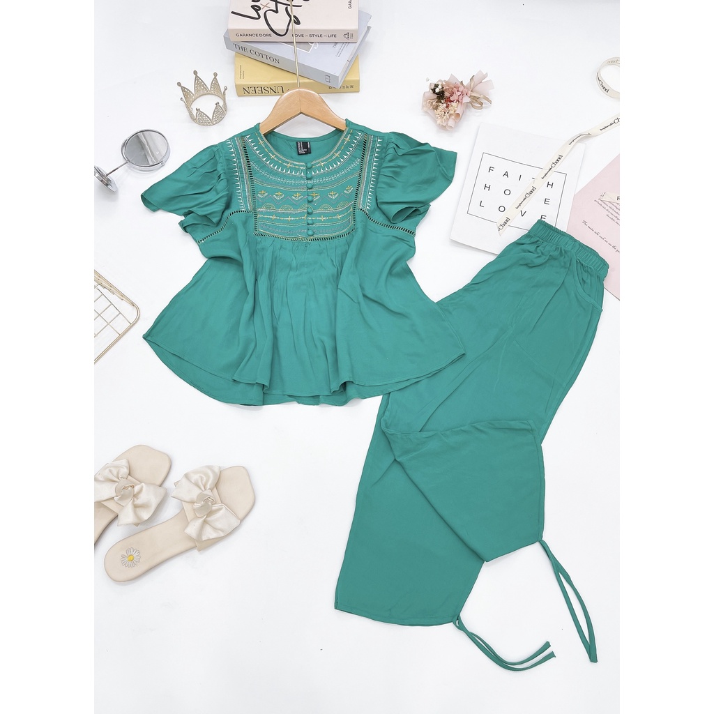 BỘ BABY DOLL LỮNG CHẤT TOLE LANH HÀNG VNXK