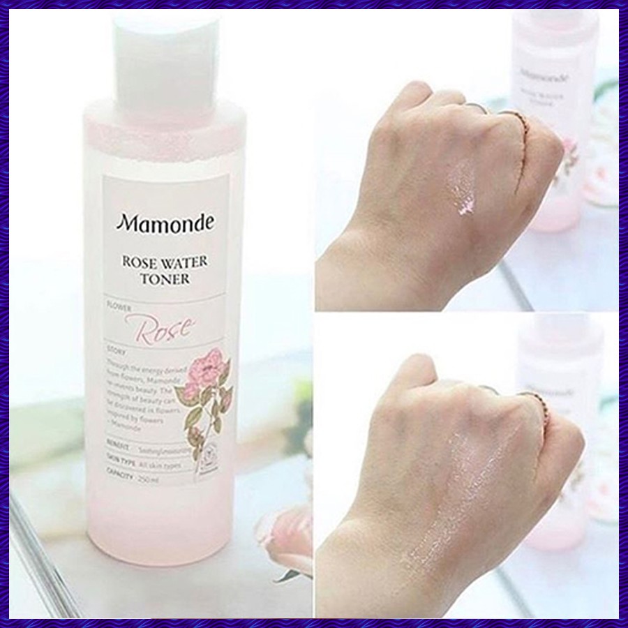 [HÀNG CHÍNH HÃNG]Nước Hoa Hồng Không Cồn Dưỡng Ẩm Mamonde Rose Water Toner 250ml