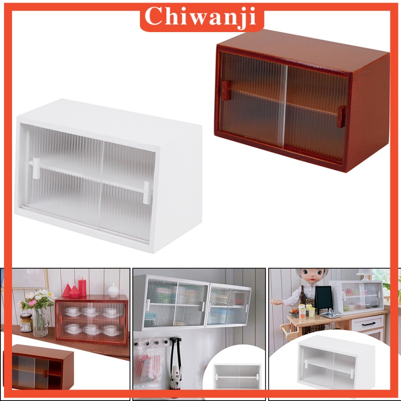 Tủ đựng bánh kẹo mini tỉ lệ 1: 12 dành cho trang trí nhà búp bê