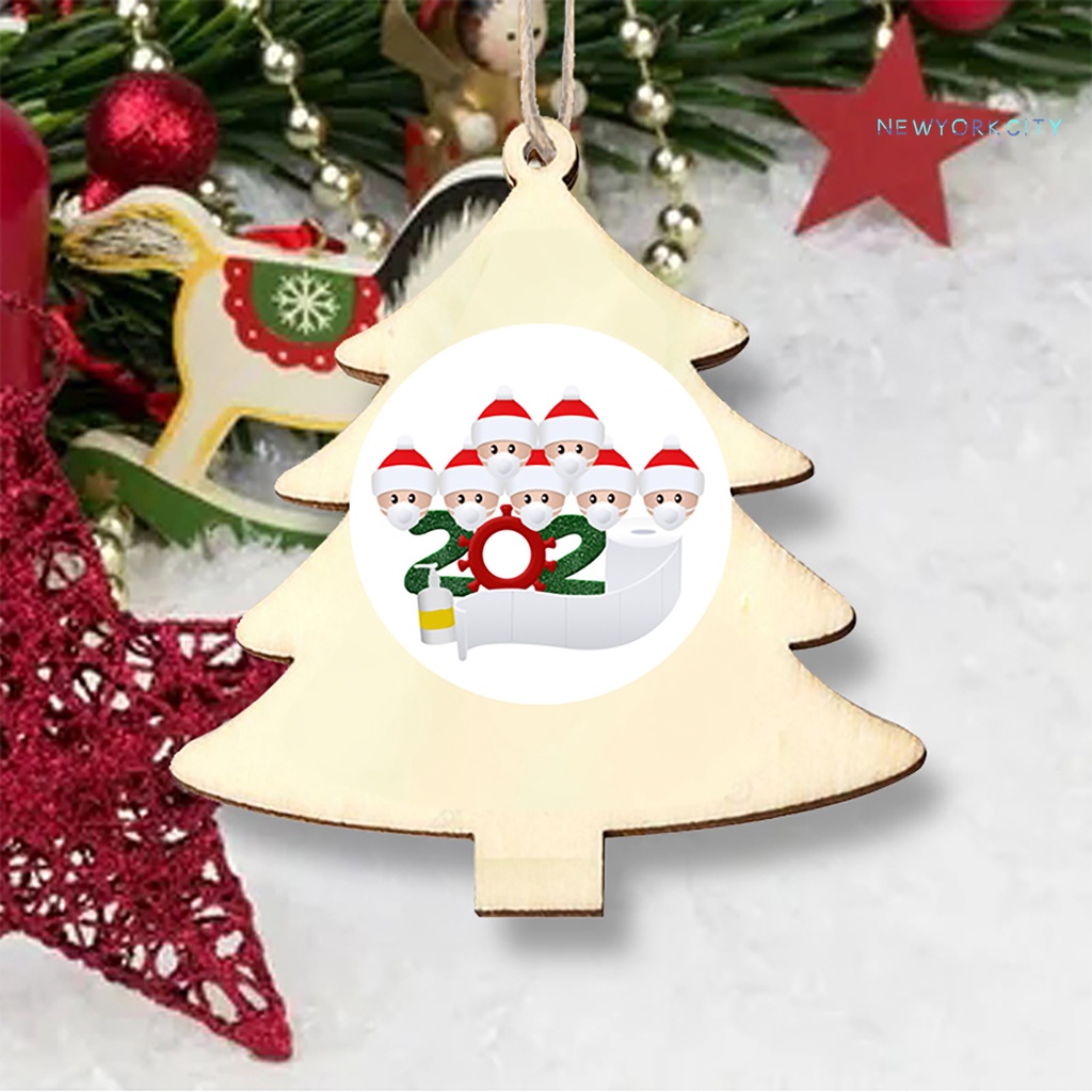 Phụ Kiện Treo Trang Trí Cây Thông Giáng Sinh Bằng Gỗ DIY