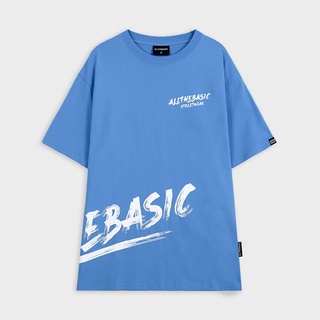 100% cotton (220g) , Áo thun form rộng local brand All The Basic - Brushing Tee - Xanh Pastel