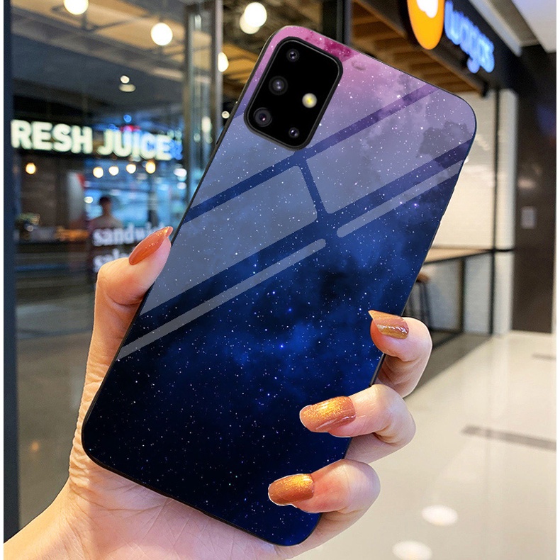 Ốp Lưng SAMSUNG GALAXY A31, A51 , A71,M51 Ốp kính bóng cao cấp Phi Hành Gia