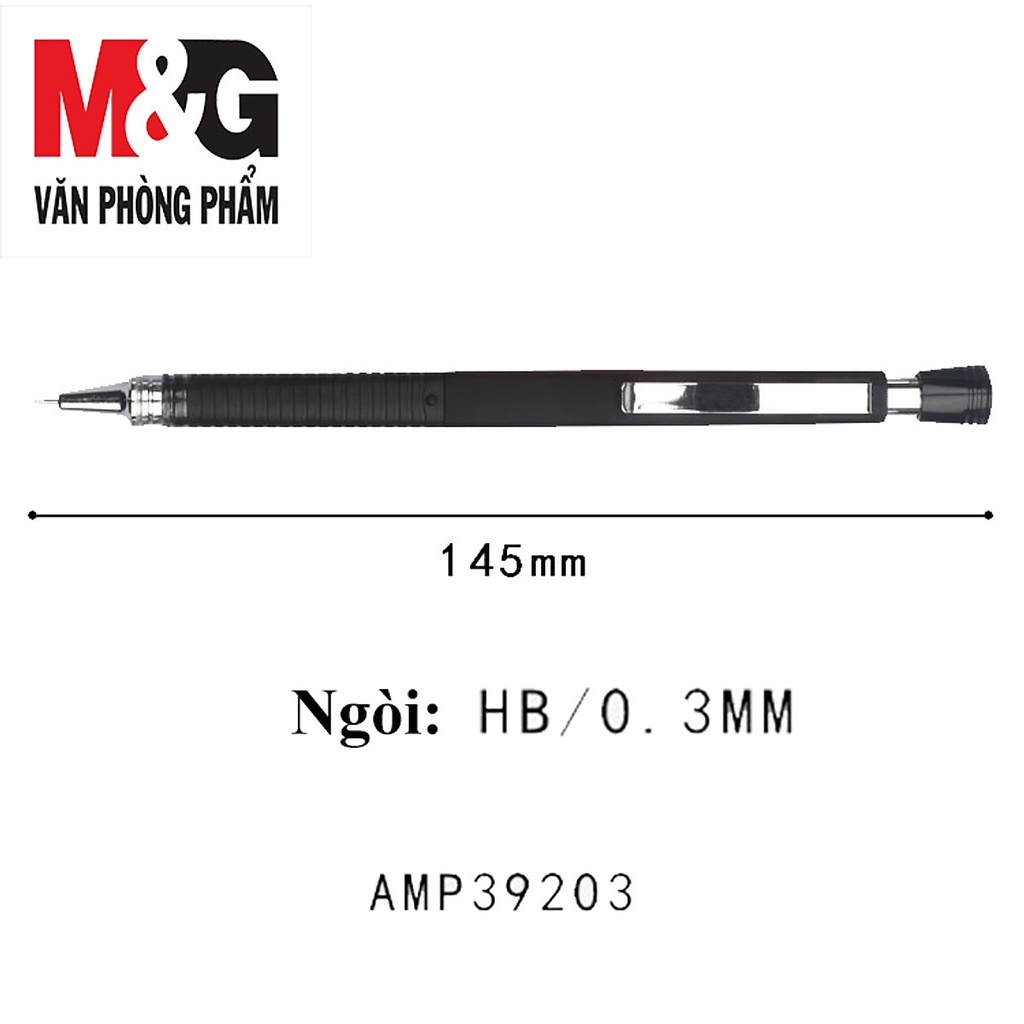 Bút chì kim kĩ thuật 39203 ngòi 0.3mm / Chì kim bấm phác thảo 0.3mm M&amp;G AMP39203