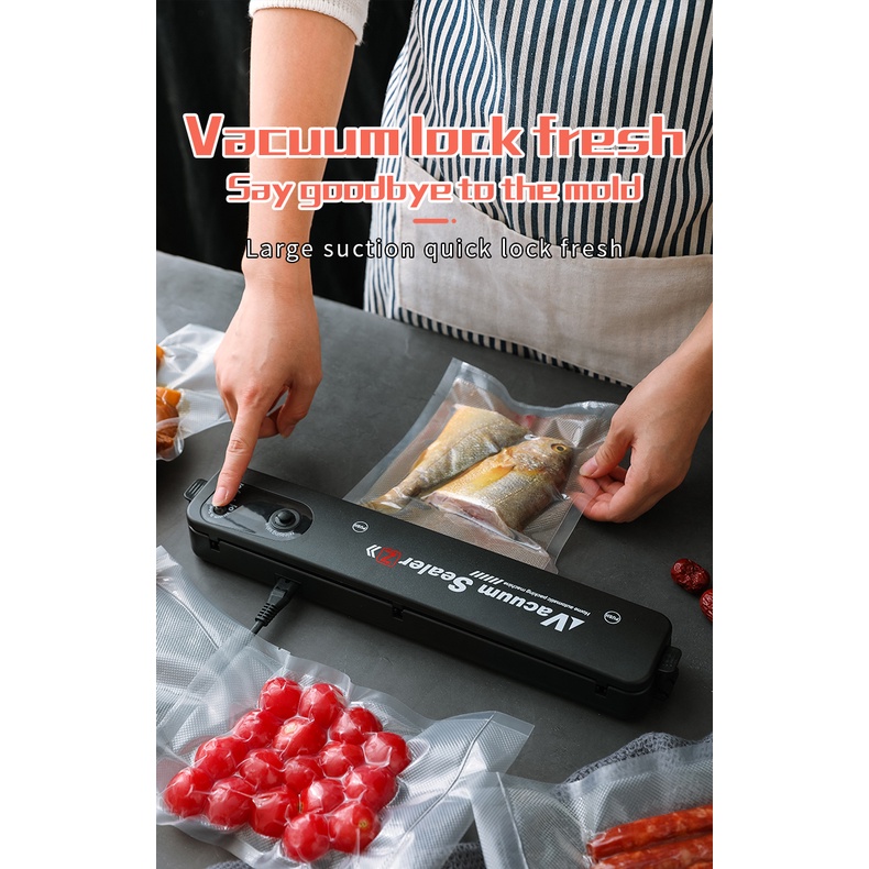 Máy Hút Chân Không Thực Phẩm Kèm Hàn Miệng Túi Vacuum Sealer