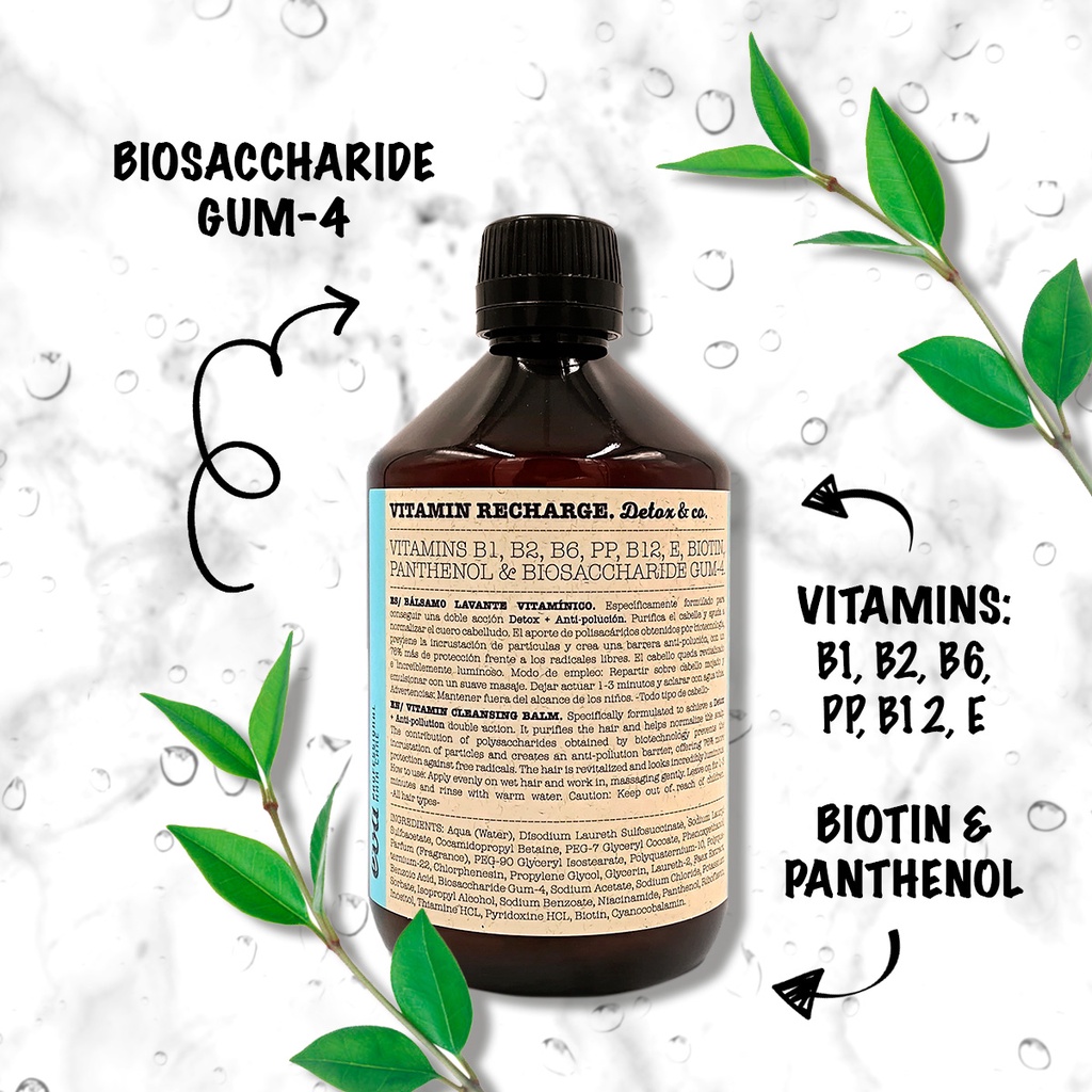 Dầu gội phục hồi và kích thích mọc tóc Vitamin Recharge - Eva Professional