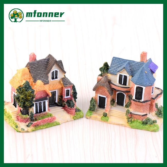 Mô Hình Ngôi Nhà Bằng Nhựa Dùng Trang Trí Tiểu Cảnh