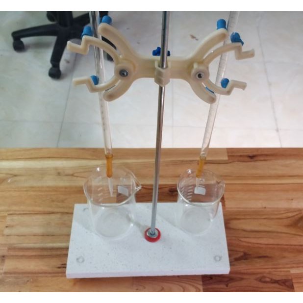 Bộ giá đỡ buret chân giá bằng đá