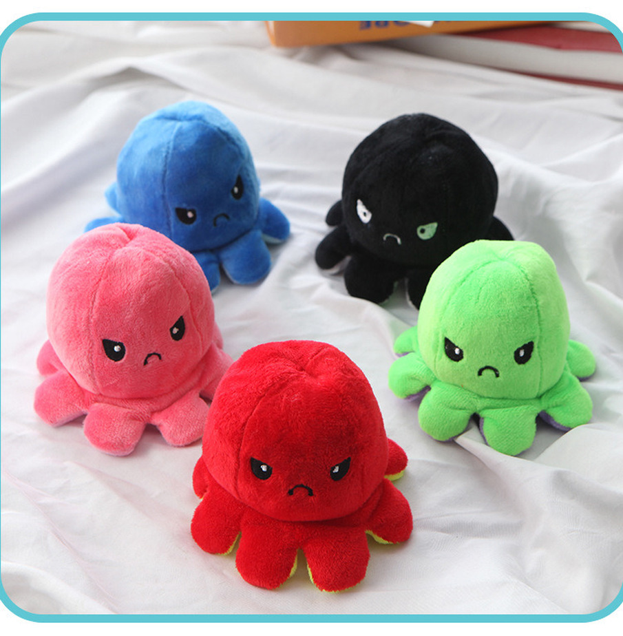 Adorable double-sided octopus keychain 9cm